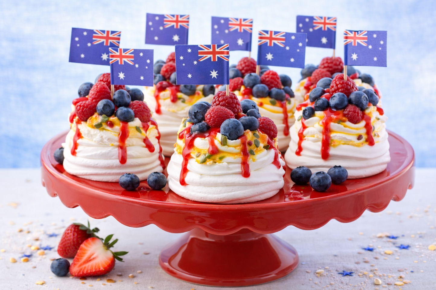 Mini Pavlovas Australia Day